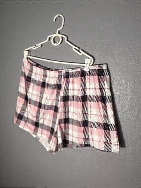 Pink Plaid Women’s Shorts